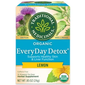 Daily Cleanse Lemon Herbal Detox Tea - Organic, 16 Sachets
