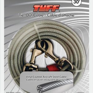 Tuff Extra Heavy Duty Tie Out Cable - Secure Pet Restraint